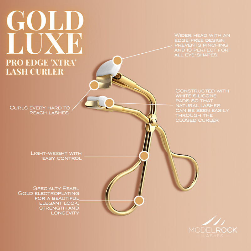 Modelrock- Gold Luxe - Pro EDGE 'X-tra' Lash Curler